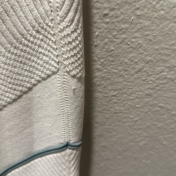 ALEXIS *Oanez* white crochet lace duster cardigan summer jacket S w belt - Picture 8 of 8